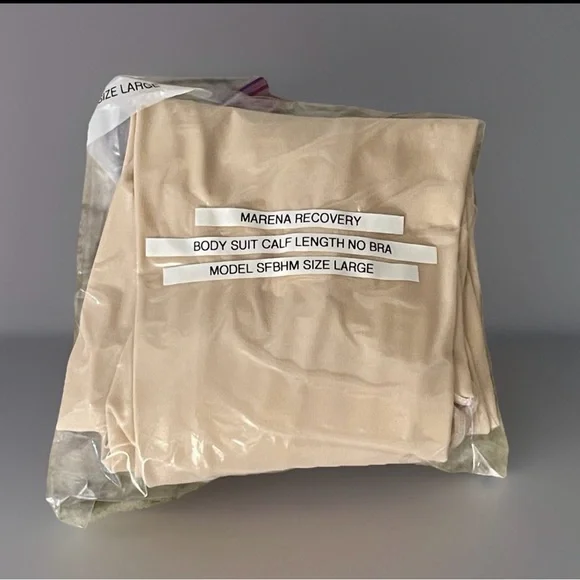 Marena Recovery Calf-Length Bodysuit With High-Back | SFBHM | Beige | L | New - Picture 11 of 11